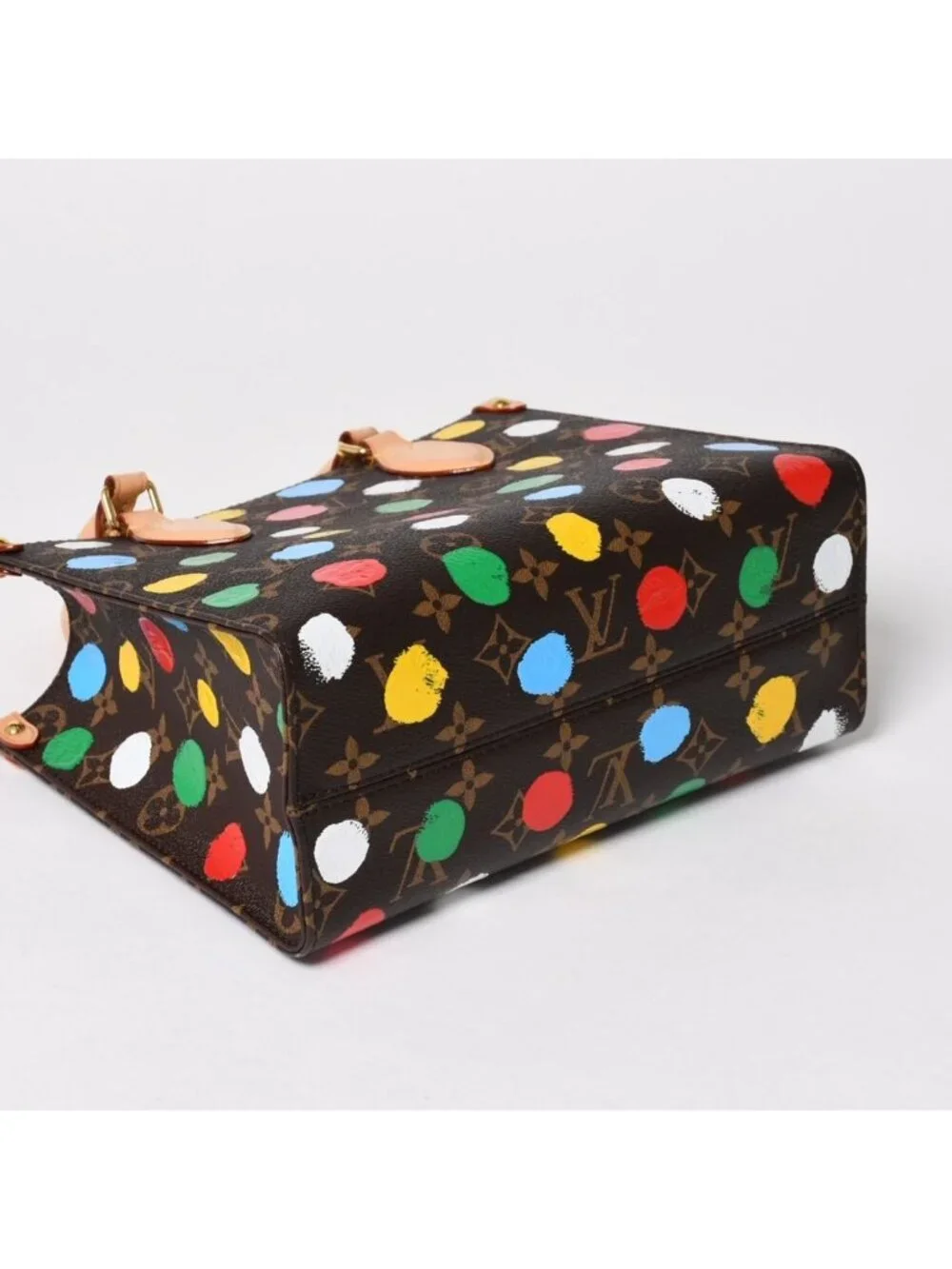 Louis Vuitton 2-Way Shoulder Bag On The Go PM Yayoi Kusama Dot Paint
